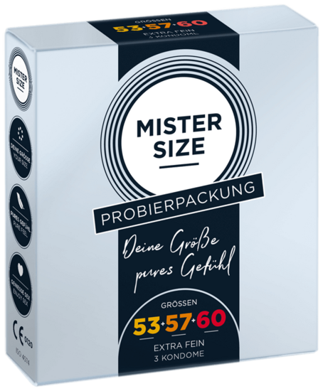 MISTER SIZE Medium Trial Set 53 - 57 - 60 (3 preservativos)