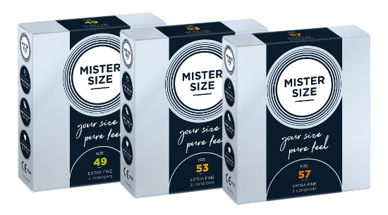 MISTER SIZE Trial Set 49-53-57 (3x3 preservativos)