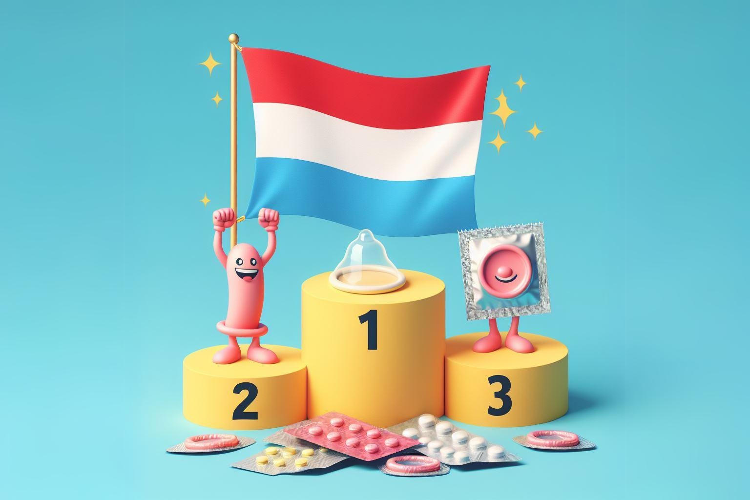 O Luxemburgo ocupa o primeiro lugar no pódio dos vencedores no que respeita à contraceção